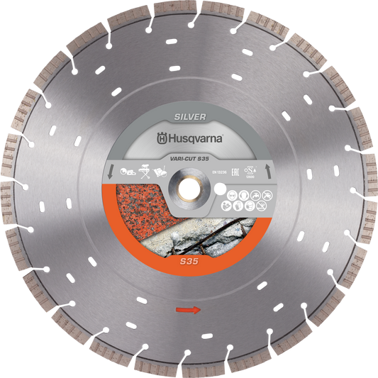 Diamond Saw Blades For Stone - Husqvarna Vari-Cut S35