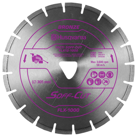 Soft Cut Concrete - Husqvarna Flx 1000 Series Purple