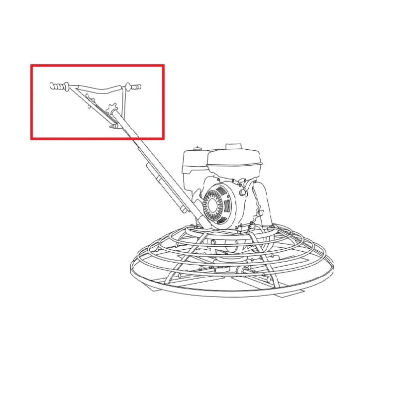 Handle Bar (P065) Spare Part for JXPT36K 36" Power Trowel Kohler JXPT36K-HB-4