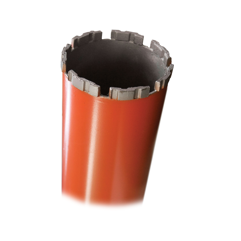 Turbo Segment Core Drill Bit - Heavy Duty Orange Turbo Wet Core Bit
