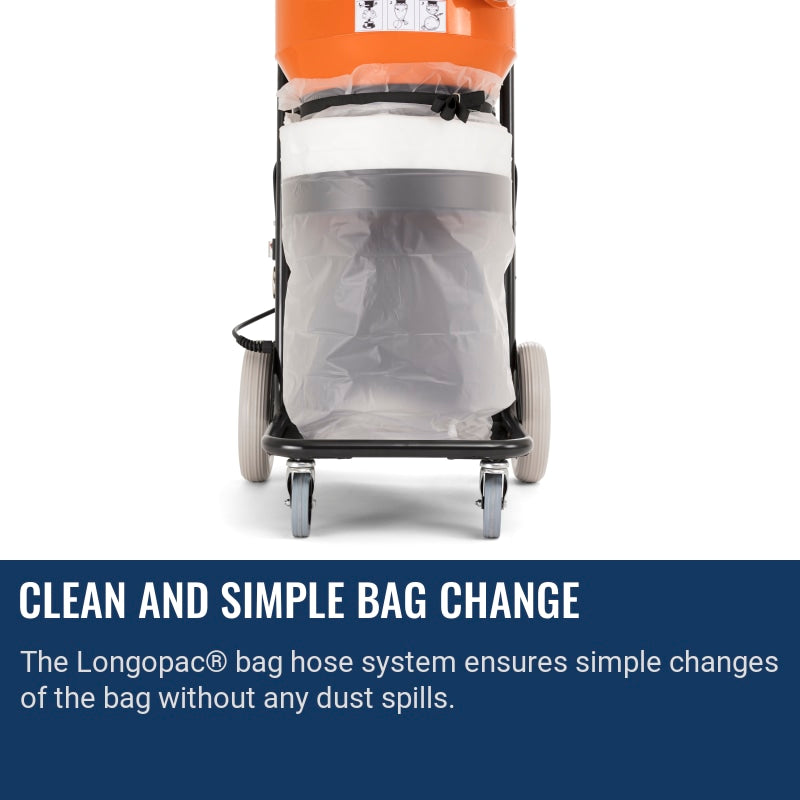 Husqvarna S26 Clean and simple bag change