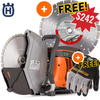 Husqvarna K770 Dry Cut Disc Cutter + FREE S45 Diamond Blade + FREE Ironclad Gloves