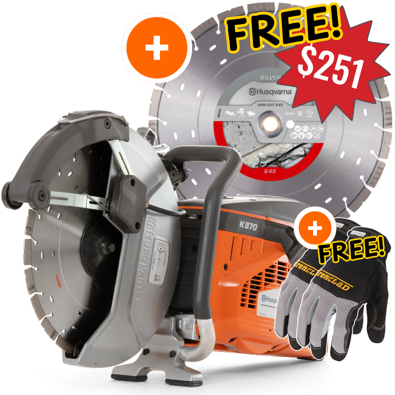 Husqvarna K970 SmartGuard Concrete Saw - Gas