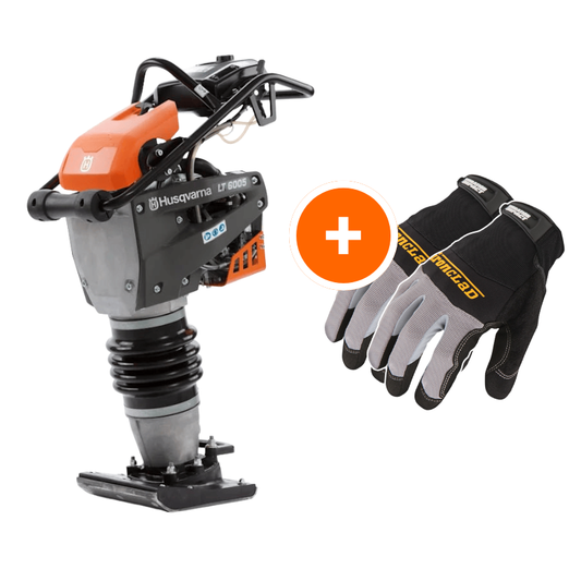 Husqvarna LT 6005 | Tamping Rammer W/ Free Vibration Impact Ironclad Gloves