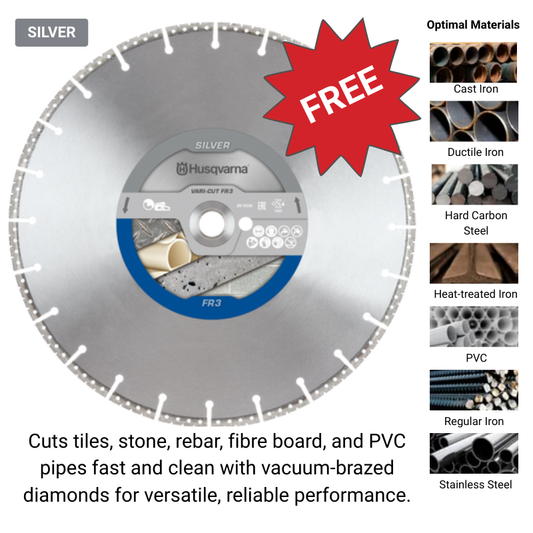 Husqvarna K770 Rescue Saw + FREE FR3 Diamond Blade + FREE Ironclad Gloves