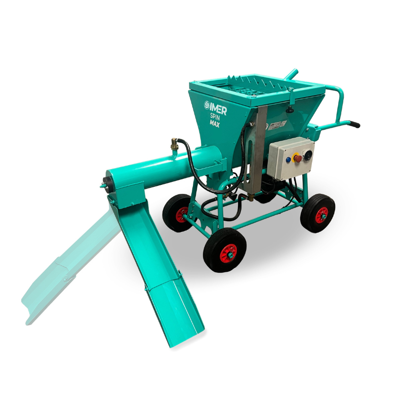 IMER Spin Max continuous mixer with chute