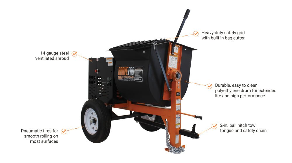 Brave Mortar Mixer BRPMM208H