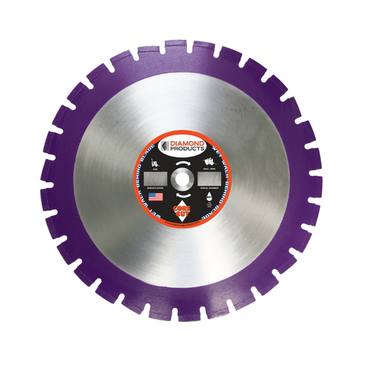 Asphalt Saw Blade - Imperial Purple Asphalt/Green Concrete Diamond Blades