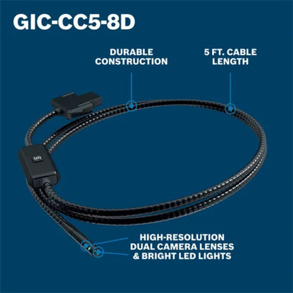 Inspection Camera Cable with Dual Camera Head