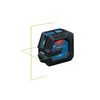3.7V Green-Beam Self-Leveling Cross-Line Laser with Li-Ion Battery