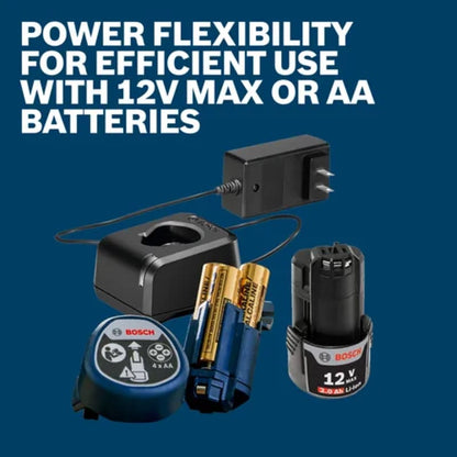 12V Max 360⁰ Connected Green-Beam Three-Plane Leveling and Alignment Laser with (1) 12V Battery