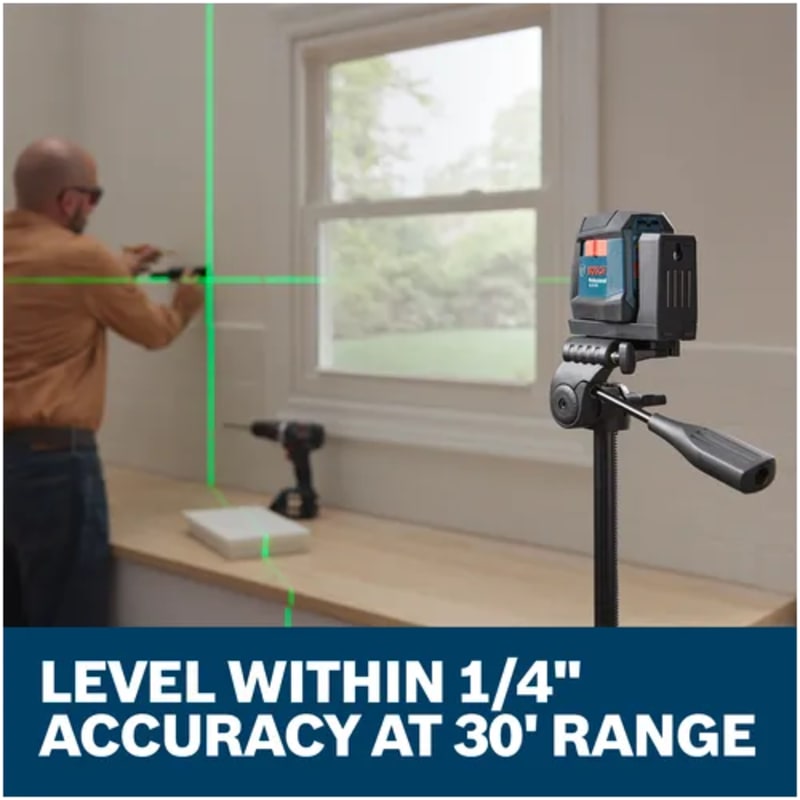 Green-Beam Self-Leveling Cross-Line Laser