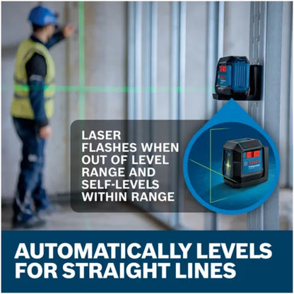 Green-Beam Self-Leveling Cross-Line Laser