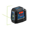 Green-Beam Self-Leveling Cross-Line Laser with (1) 3.7V 1.0 Ah Battery