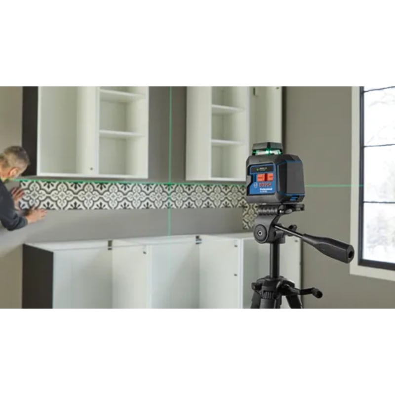 Green-Beam Self-Leveling 360° Cross-Line Laser