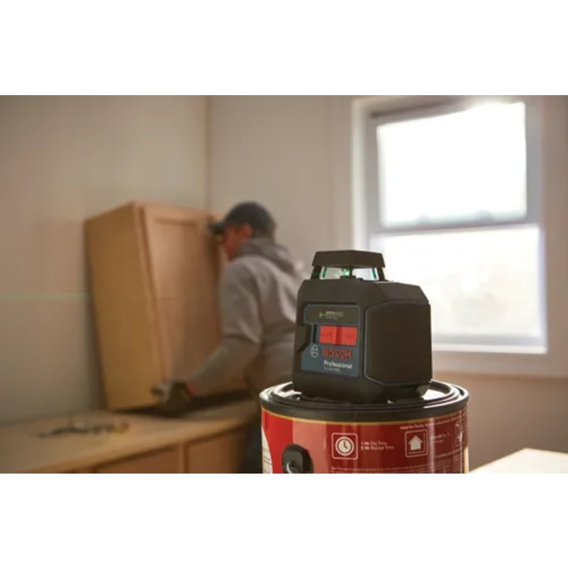 Green-Beam Self-Leveling 360° Cross-Line Laser