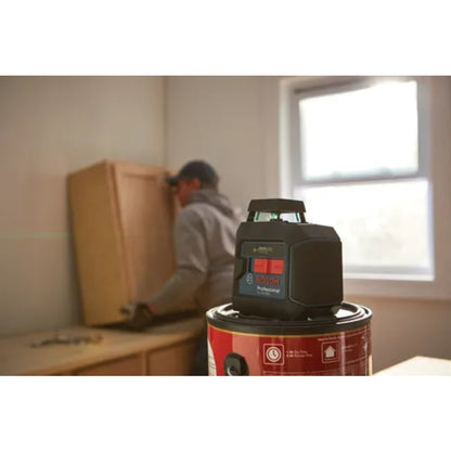Green-Beam Self-Leveling 360° Cross-Line Laser