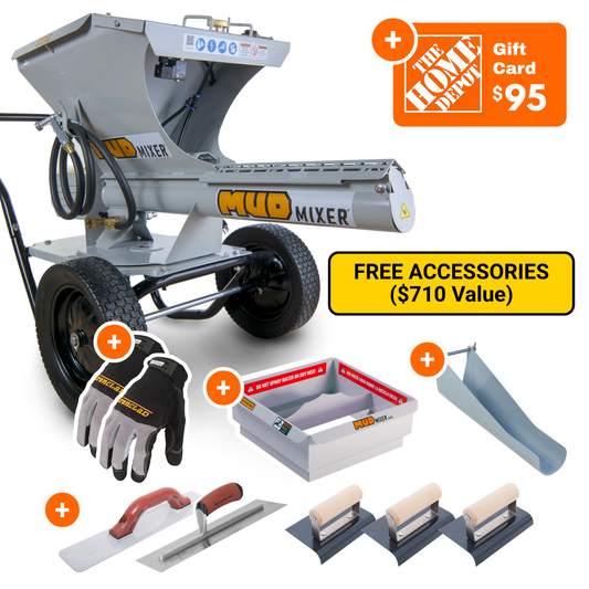 The Ultimate MudMixer Evolution Bundle + $95 Home Depot eGift Card!