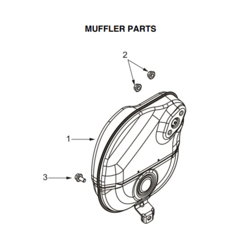 Muffler Spare Part for TG2000i 2000 Watt Inverter Generator TG2000i-MF