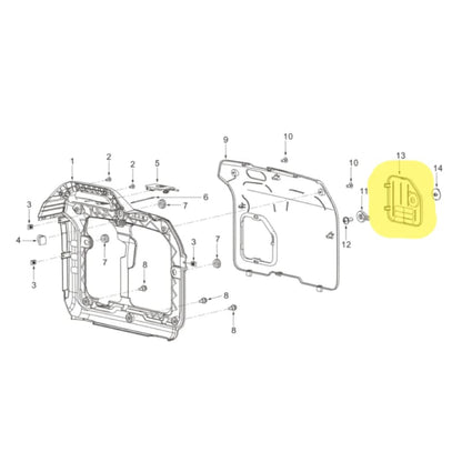 Oil Maintenance Cover for 2000 Watt Inverter Generator TG2000i (Part No. 7540.469.0040.A6.00) TG2000i-OC-3