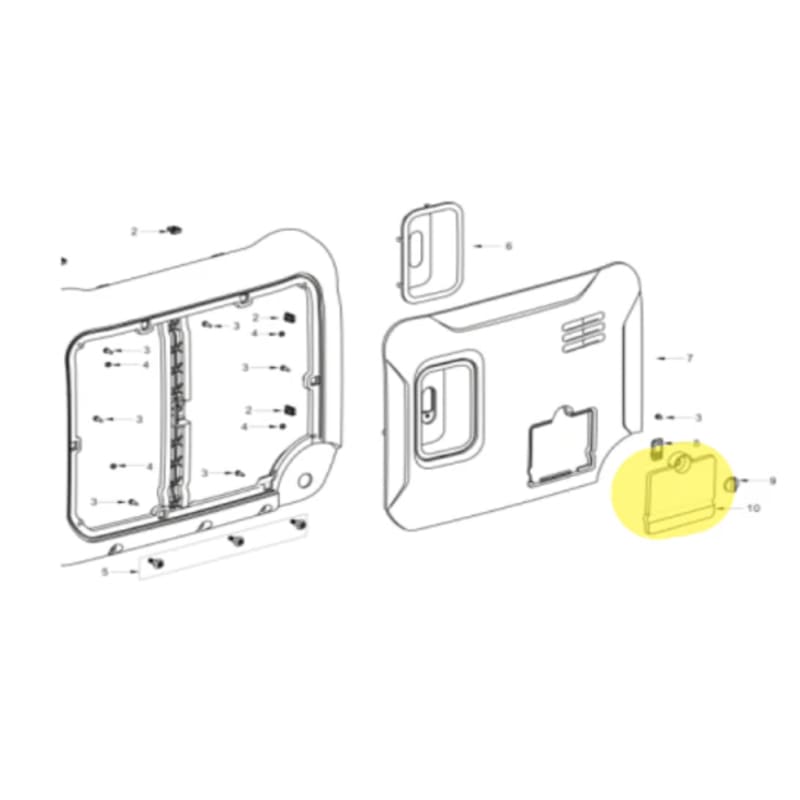 Oil Maintenance Cover for 5500 Watt Inverter Generator TG5500i (Part No. 1142.528.0010.A6.00) TG5500i-OC-8