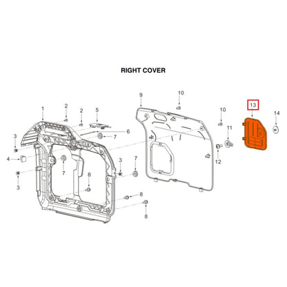 Oil Maintenance Cover for TG3000i Inverter Generator (Part No. 7540.469.0040.A6.00) TG3000i-OC-2