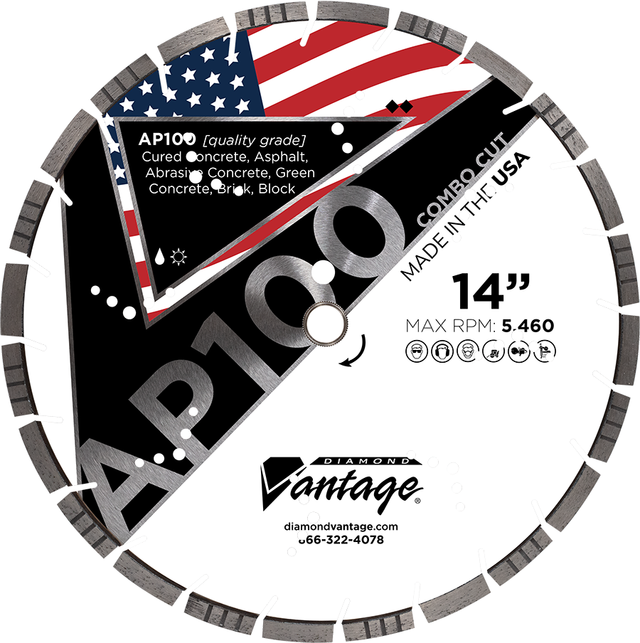 Diamond Cutting Blade - AP100 COMBO CUT - All Purpose