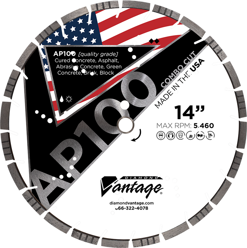 Diamond Cutting Blade - AP100 COMBO CUT - All Purpose