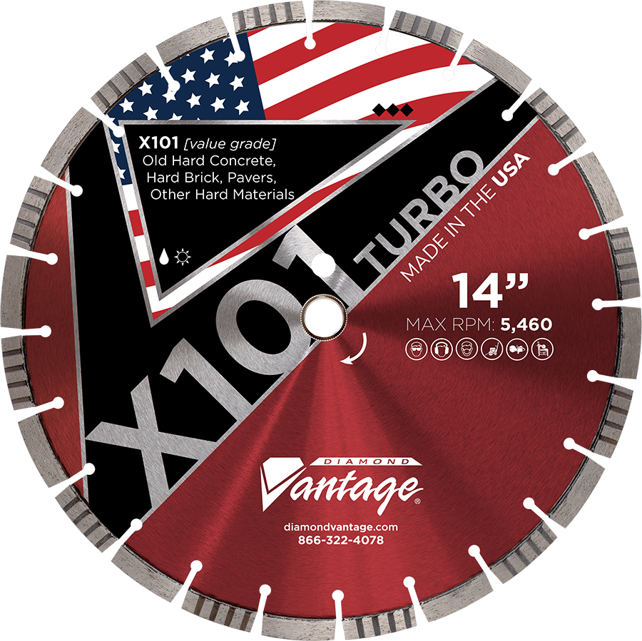 Diamond Blades - X101 TURBO - Hard Materials