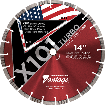 Diamond Blades - X101 TURBO - Hard Materials