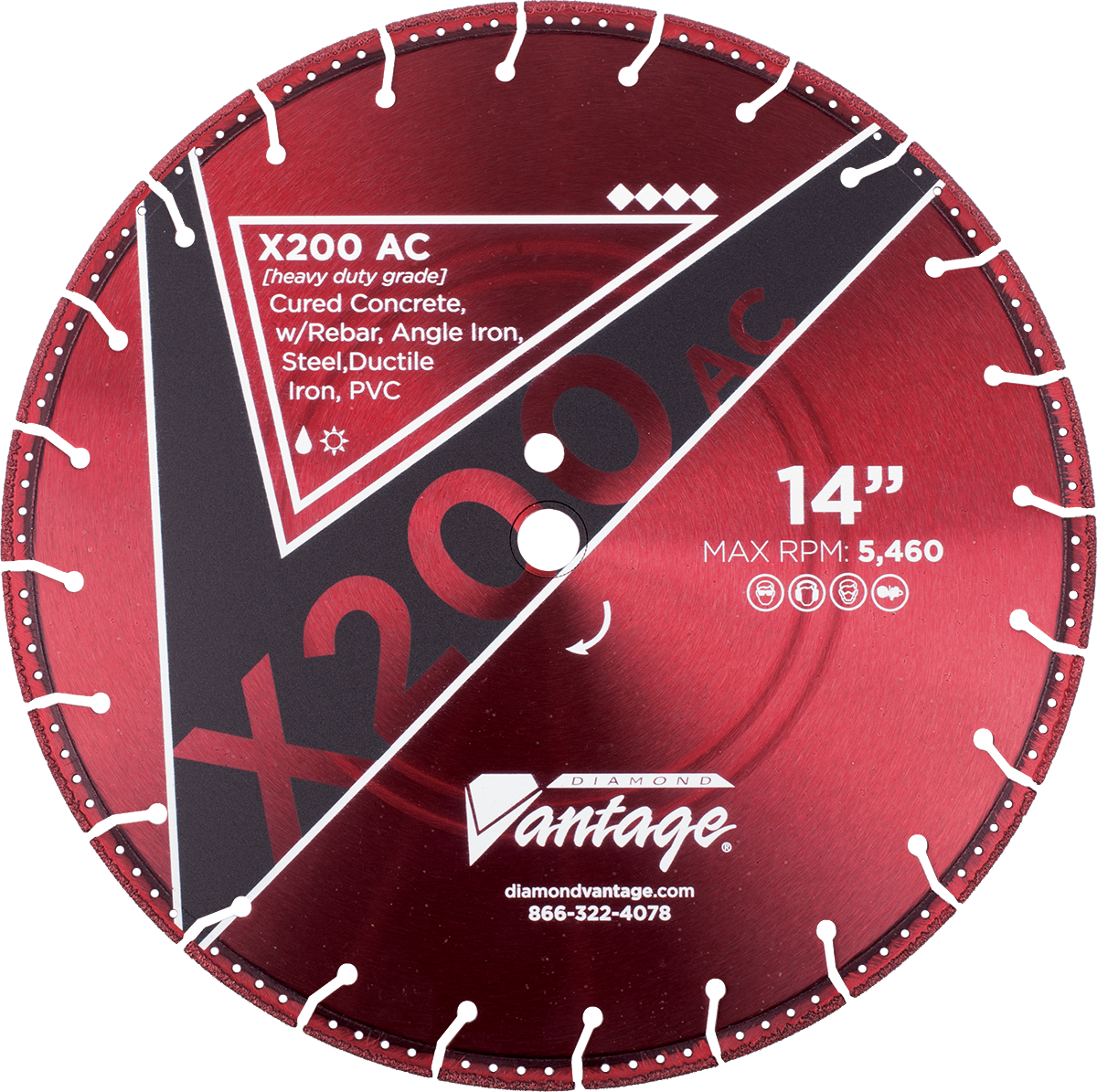Diamond Tipped Blade - X200-AC* - All Cut - Fire/Rescue