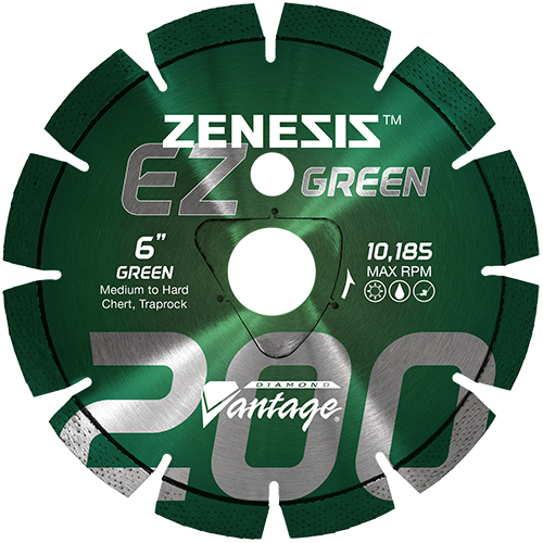 Concrete Diamond Blades - Z200 GREEN - Green Concrete
