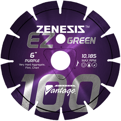 Diamond Tip Saw Blade - Z100 PURPLE - Green Concrete