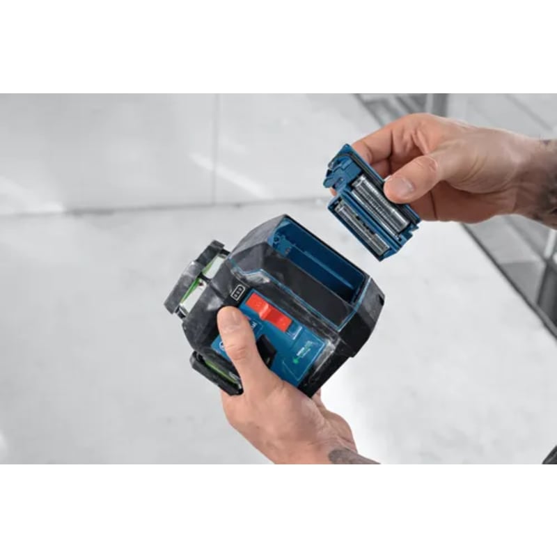 3.7V 360⁰ Green-Beam Three-Plane Leveling and Alignment Laser with Li-Ion Battery