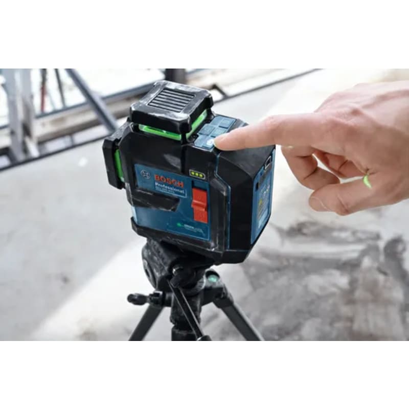 3.7V 360⁰ Green-Beam Three-Plane Leveling and Alignment Laser with Li-Ion Battery
