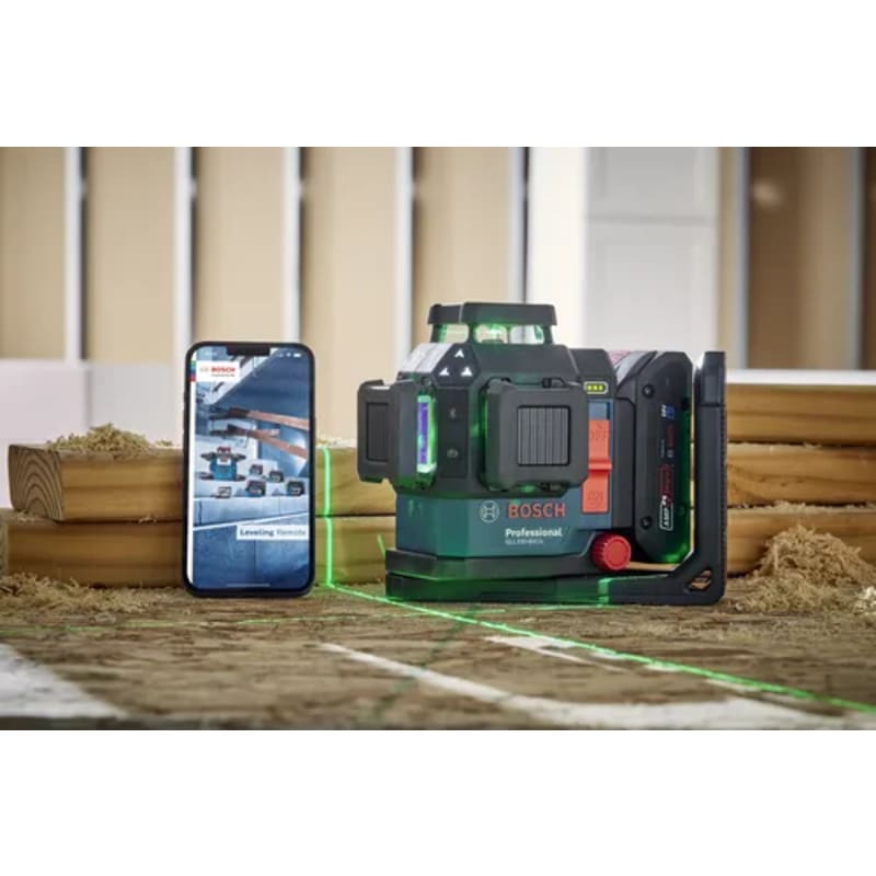 18V 360º Connected Green-Beam Three-Plane Leveling and Alignment Laser with (1) 4 Ah Battery