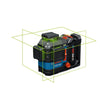 18V 360º Connected Green-Beam Three-Plane Leveling and Alignment Laser with (1) 4 Ah Battery