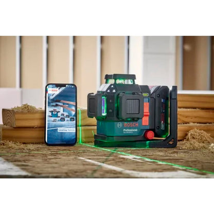 18V 360º Connected Green-Beam Three-Plane Leveling and Alignment Laser