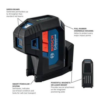 Green-Beam Five-Point Self-Leveling Alignment Laser
