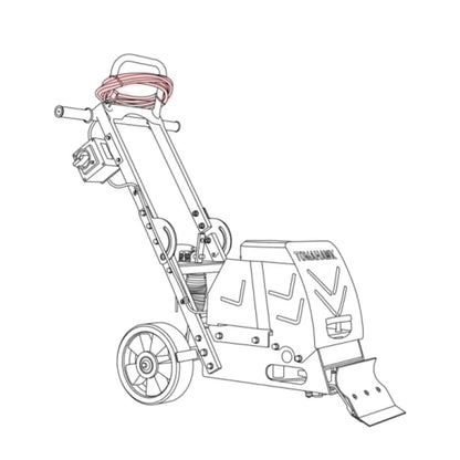 Power Cord (1510-13000-1)(P019) Spare Part for TSCP8 8" Electric Floor Scraper TSCP8-PC-2