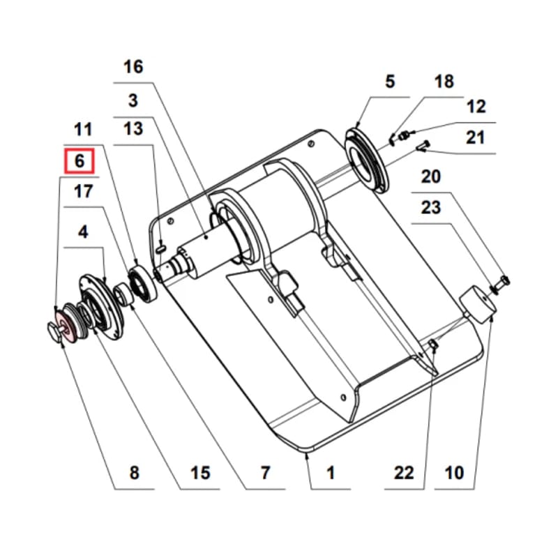 Pulley (P019) Spare Part for TPC90H 5.5HP Honda Compactor TPC90H-PW-2
