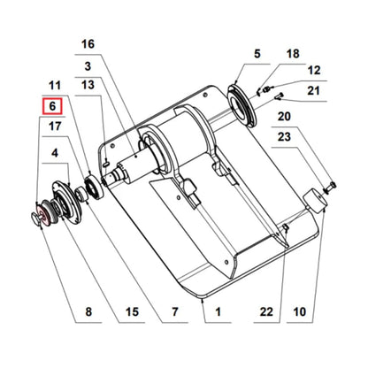 Pulley (P019) Spare Part for TPC90H 5.5HP Honda Compactor TPC90H-PW-2