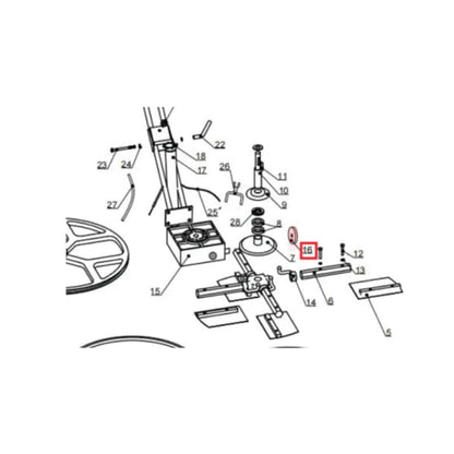 Replacement Pulley Spare Part for JXPT36K 36" Power Trowel Kohler JXPT36K-PW