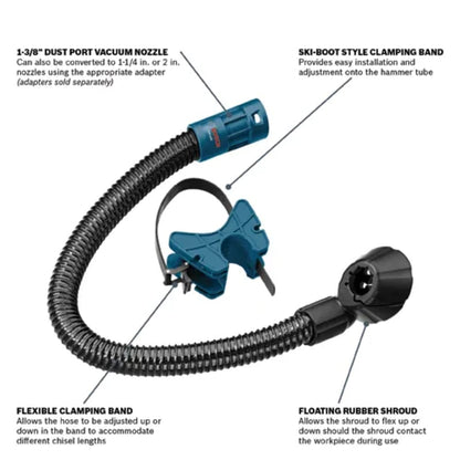 1-1/8" Hex Chiseling Dust Collection Attachment