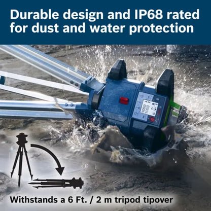 18V REVOLVE4000 Connected Green-Beam Self-Leveling Horizontal/Vertical Rotary Laser Kit with (1) CORE18V® 4 Ah Advanced Power Battery