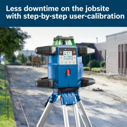 18V REVOLVE4000 Connected Green-Beam Self-Leveling Horizontal/Vertical Rotary Laser Kit with (1) CORE18V® 4 Ah Advanced Power Battery