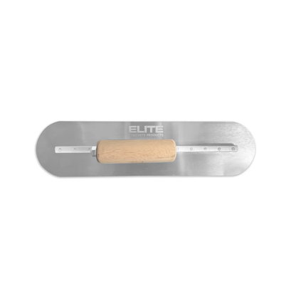 Rounded Steel Concrete Finishing Trowel Bottom View