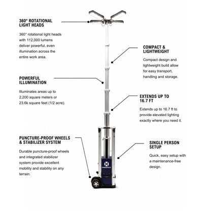Sierra Light Tower 16ft