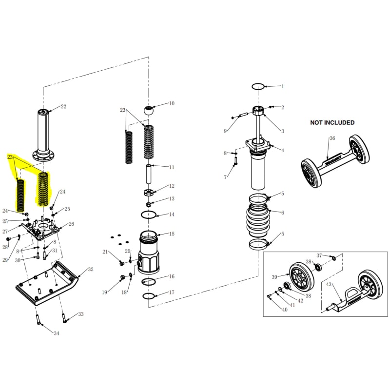 Spring for JX60H Tamping Rammer (1101-20000-4) JX60H-SPRG-2