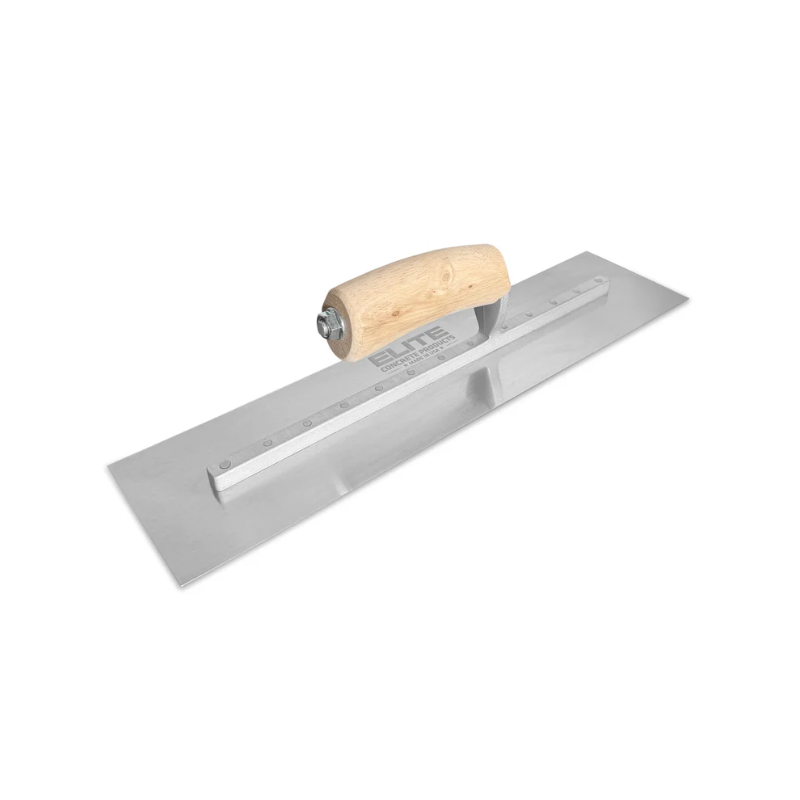 Squared Steel Concrete Finishing Trowel Angle View